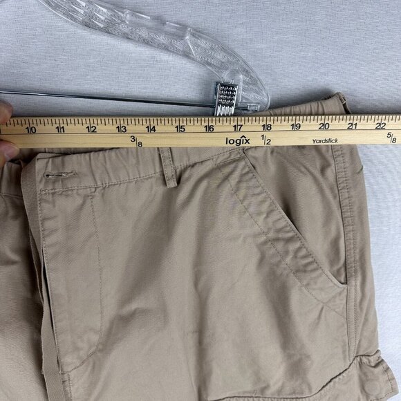 BOSTON TRADES SHORTS MEN'S ,EDIUM BEIGE KHAKI CARGO DRAWSTRING BEACH RELAXED - Picture 11 of 16